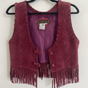 Leather Fringe Vest, genuine suede leather. So cute and sexy on!